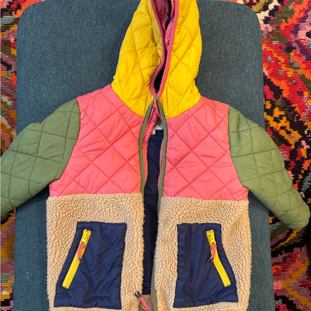 Mini Boden Navy and Green Jacket
